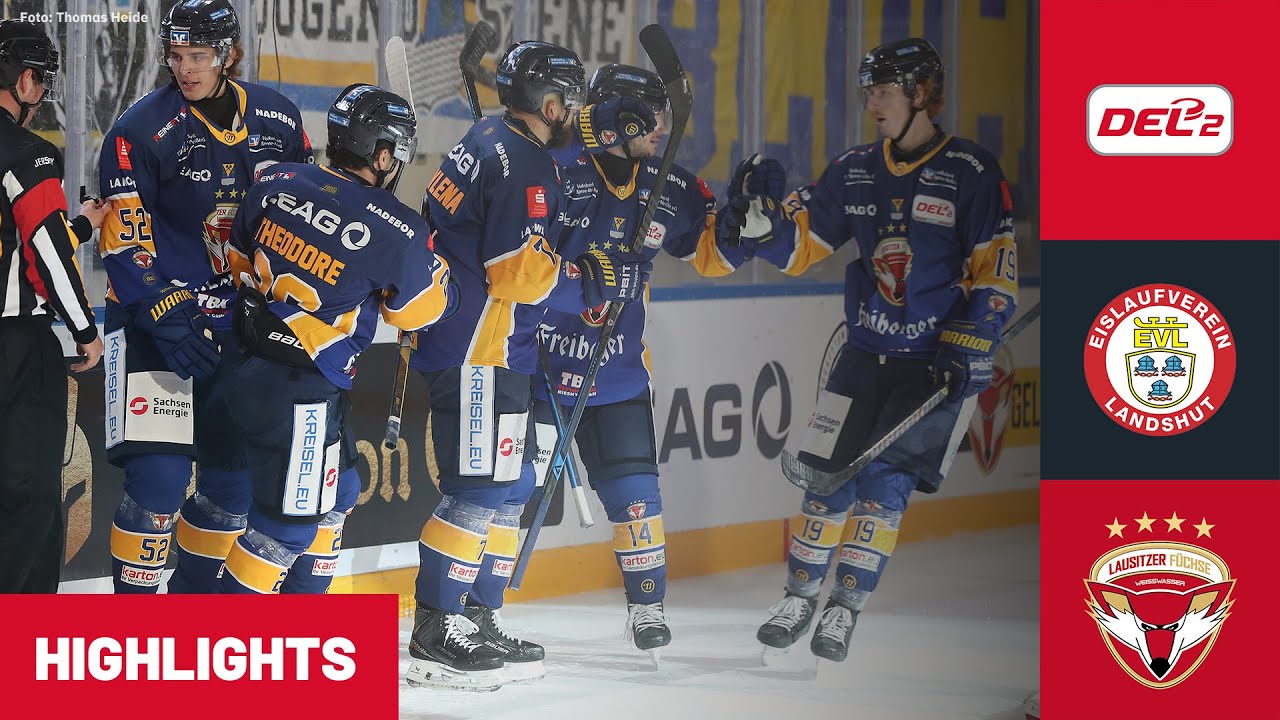 DEL2: EV Landshut vs. Lausitzer F&uuml;chse | Highlights