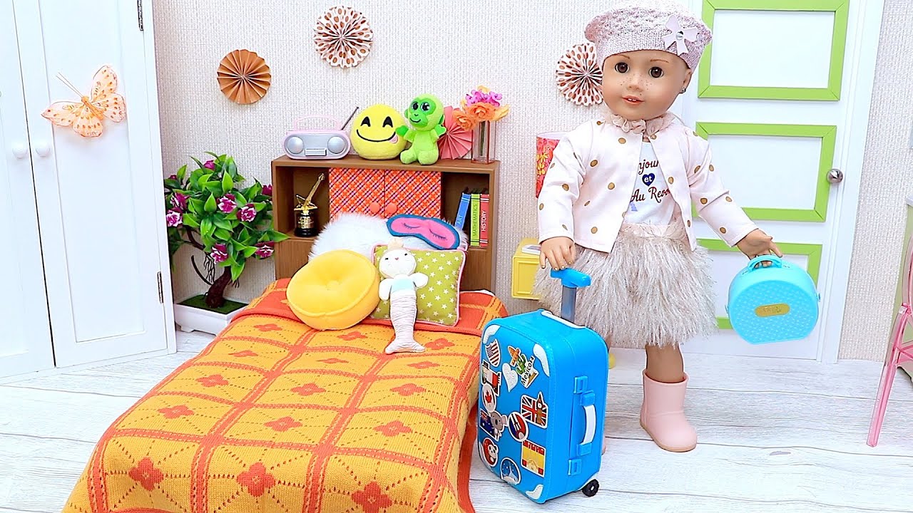 American girl doll going on a trip by Play Dolls!