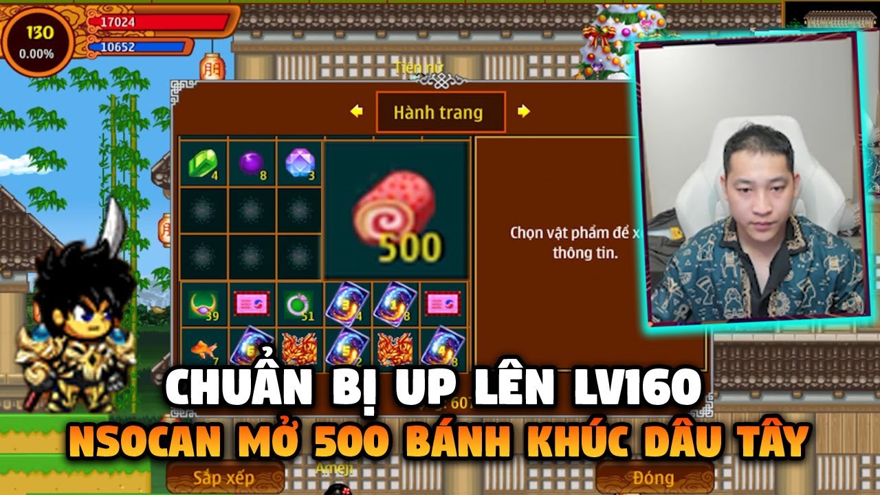 NSOCAN Mở 500 Bánh Khúc Dâu Tây Sự Sự Kiện NOEL 2025 | Chuẩn Bị Up Level 160 | Ninja School Online