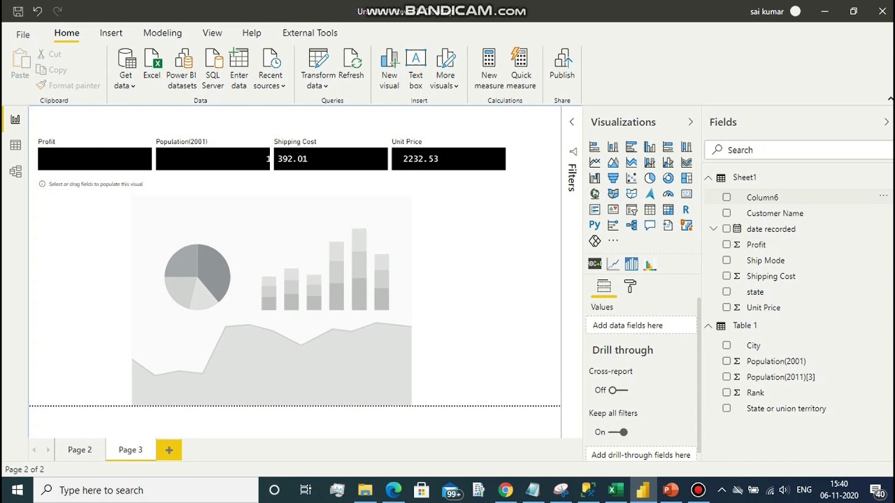 scroller and drilldown column custom visuals power bi
