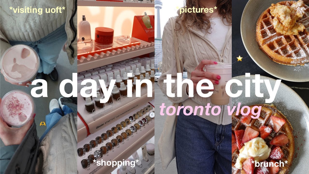 a day in the city ⎸ downtown toronto vlog 🫶 visiting uoft, brunch, shopping & more!