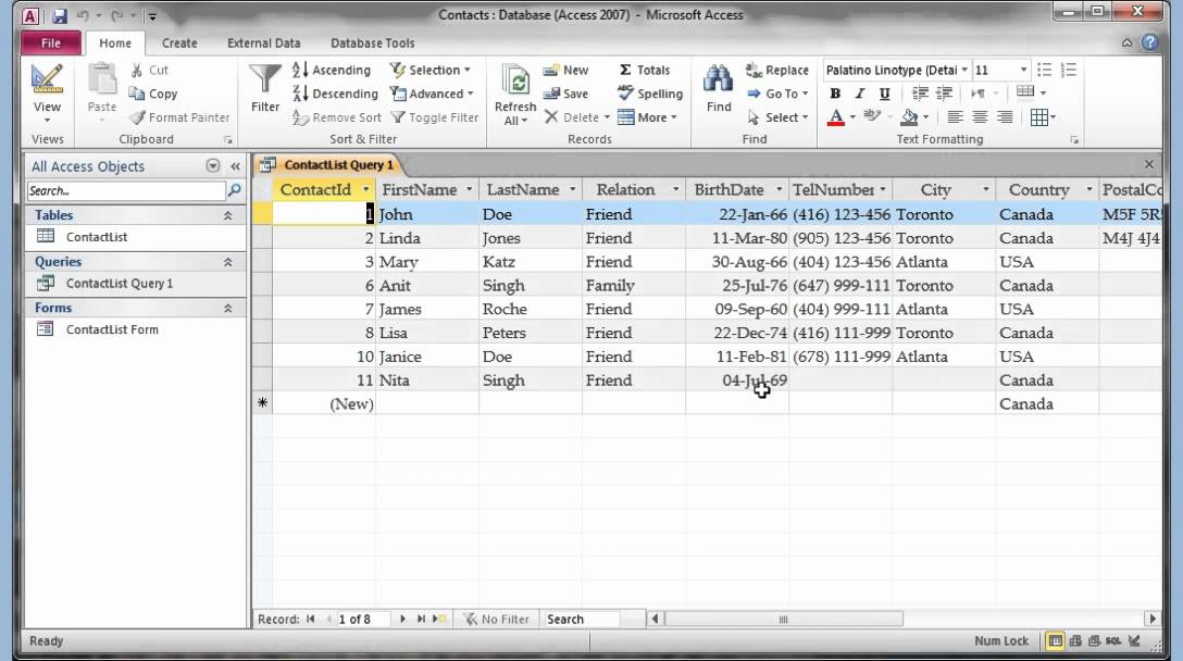 Microsoft Access 2007 2010 part 3 (Query & Reports)
