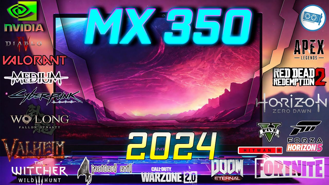 NVIDIA MX350 in 15 Games | 2024