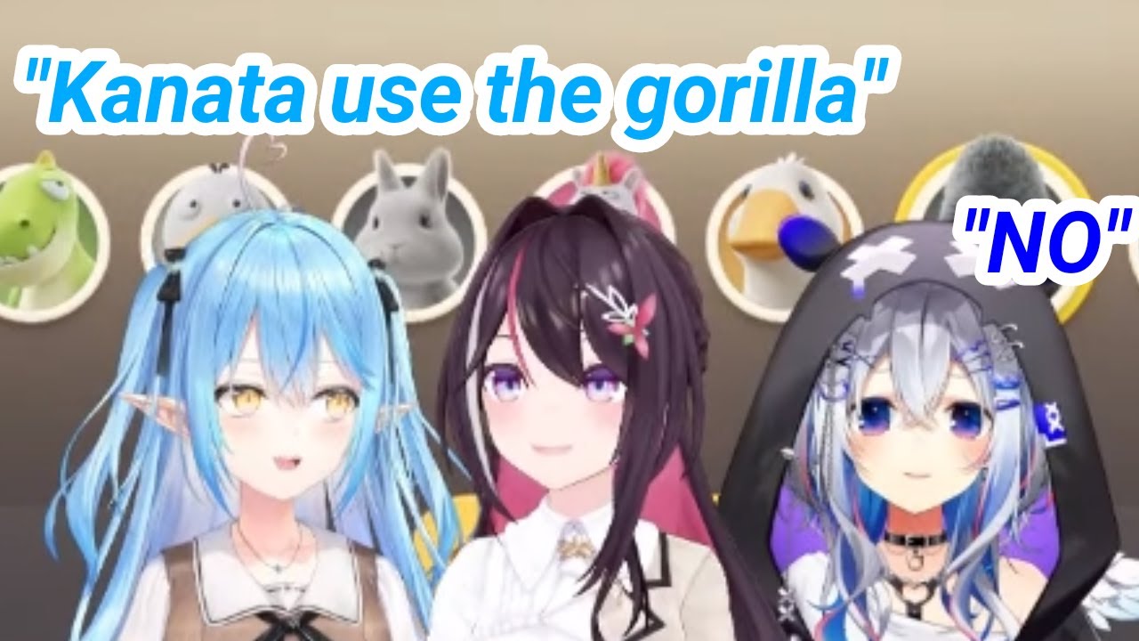 Lamy wants Kanata to use the Gorilla skin, but Kanata doesn't want to.