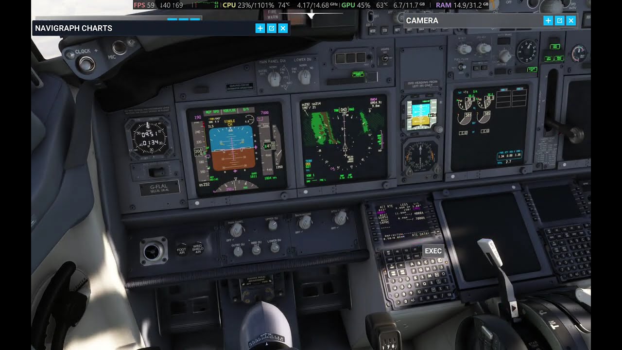 Microsoft Flight Simulator | Fly2 Ops | Boeing 737-800 - Geneva ILS 04 Approach (low vis)