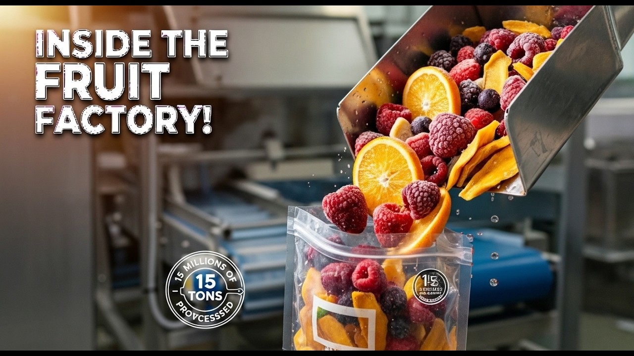 How 15 Million Tons of Fruit Are Processed – Inside Modern Dried & Frozen Fruit Factories