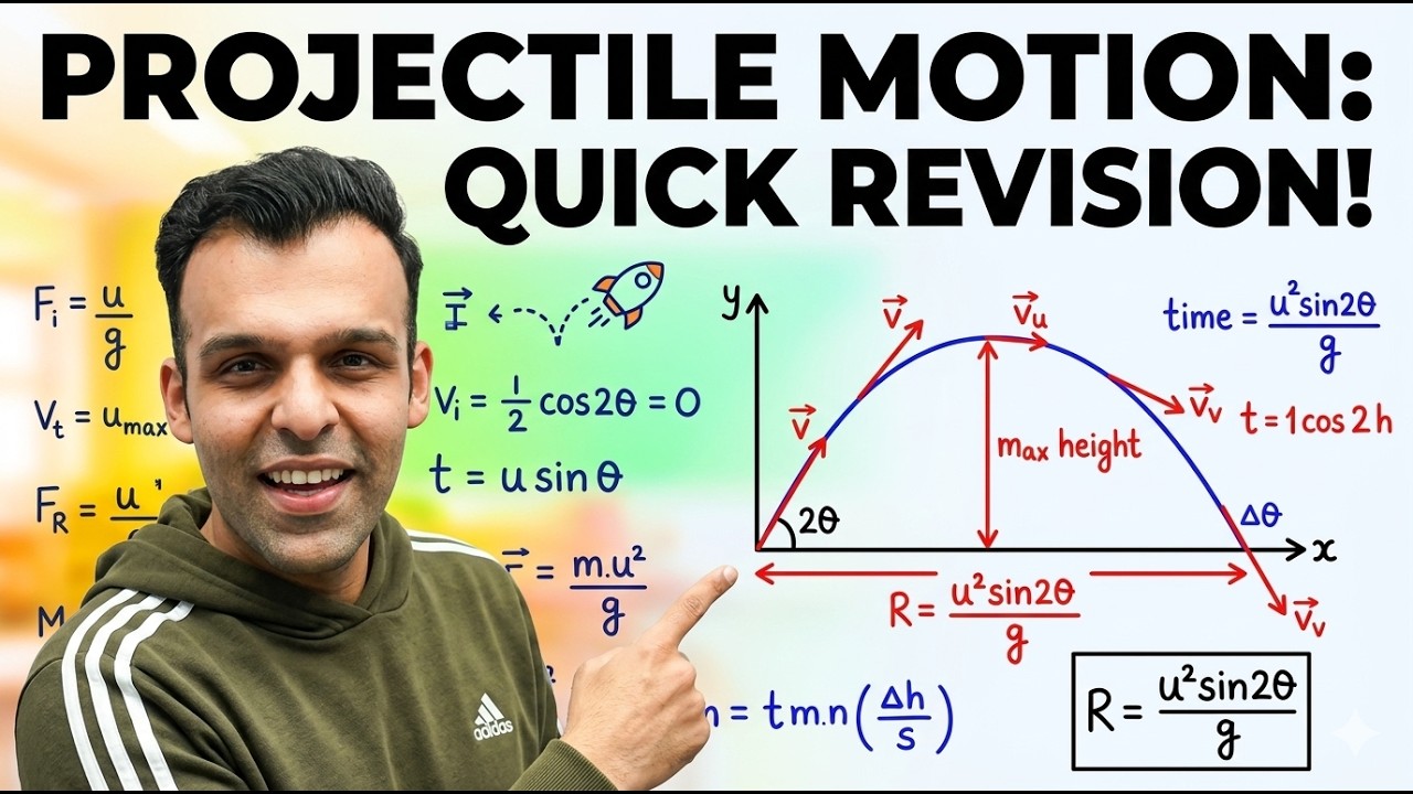 Projectile Quick Revision | JEE-NEET | SAREEN SIR
