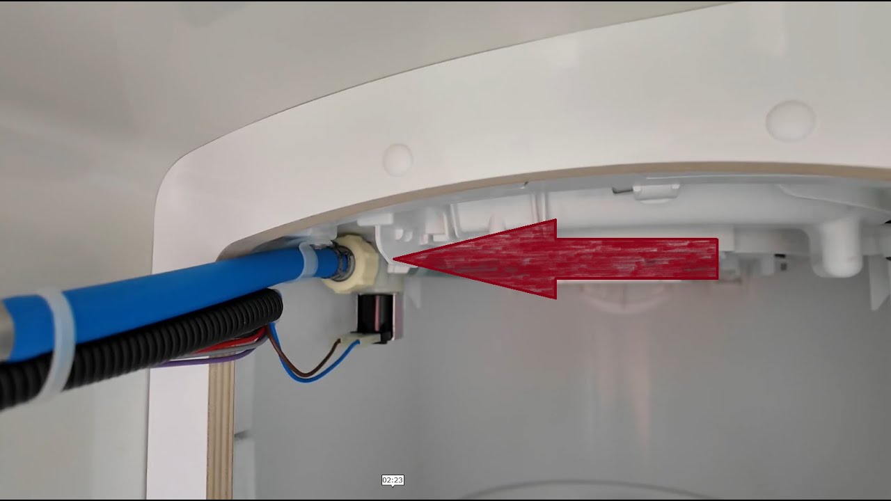 Filtre caché arrivée d'eau toilettes camping-car