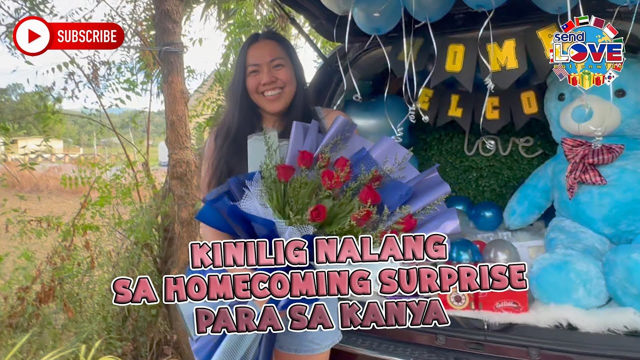 Kinilig nalang sa homecoming surprise para sa kanya