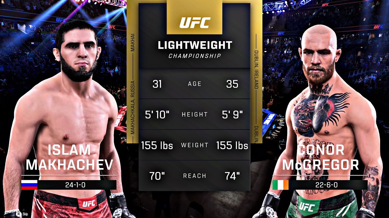 UFC 5 Islam Makhachev VS Conor McGregor Gameplay No Commentary
