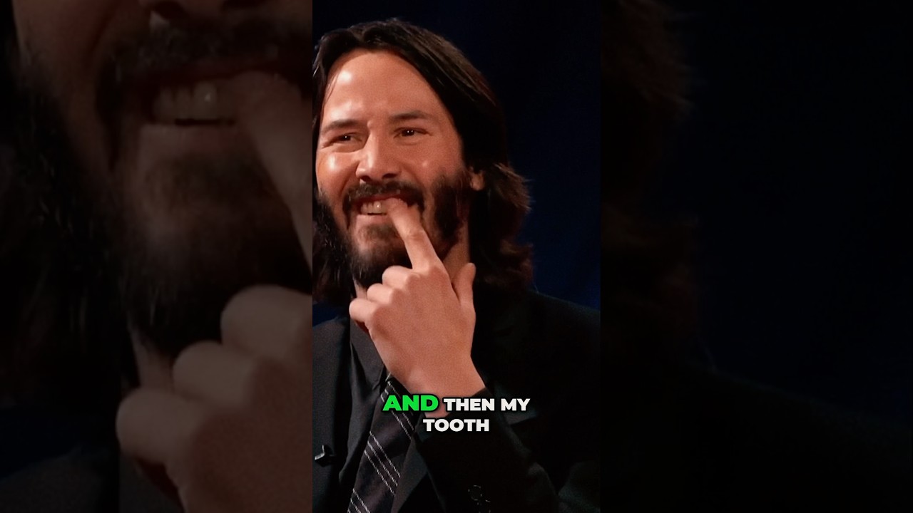 Keanu Reeves makes serious bike accident funny 🤣 #movies #actors #filmtalk
