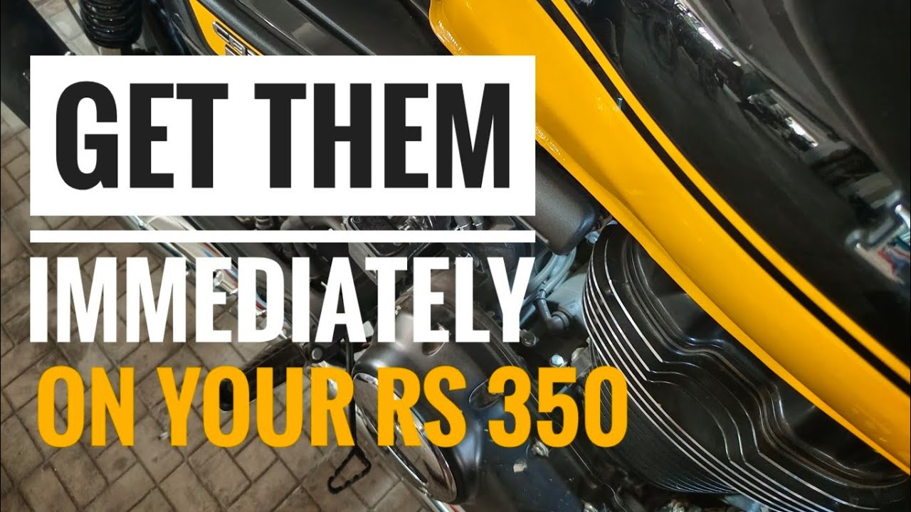 The 2 MUST HAVE MODS that every Honda RS350 owner would need