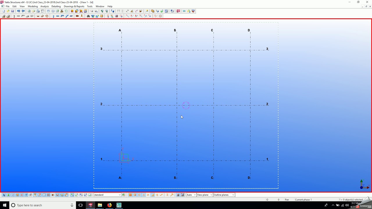 create modify or delete a grid tekla structures