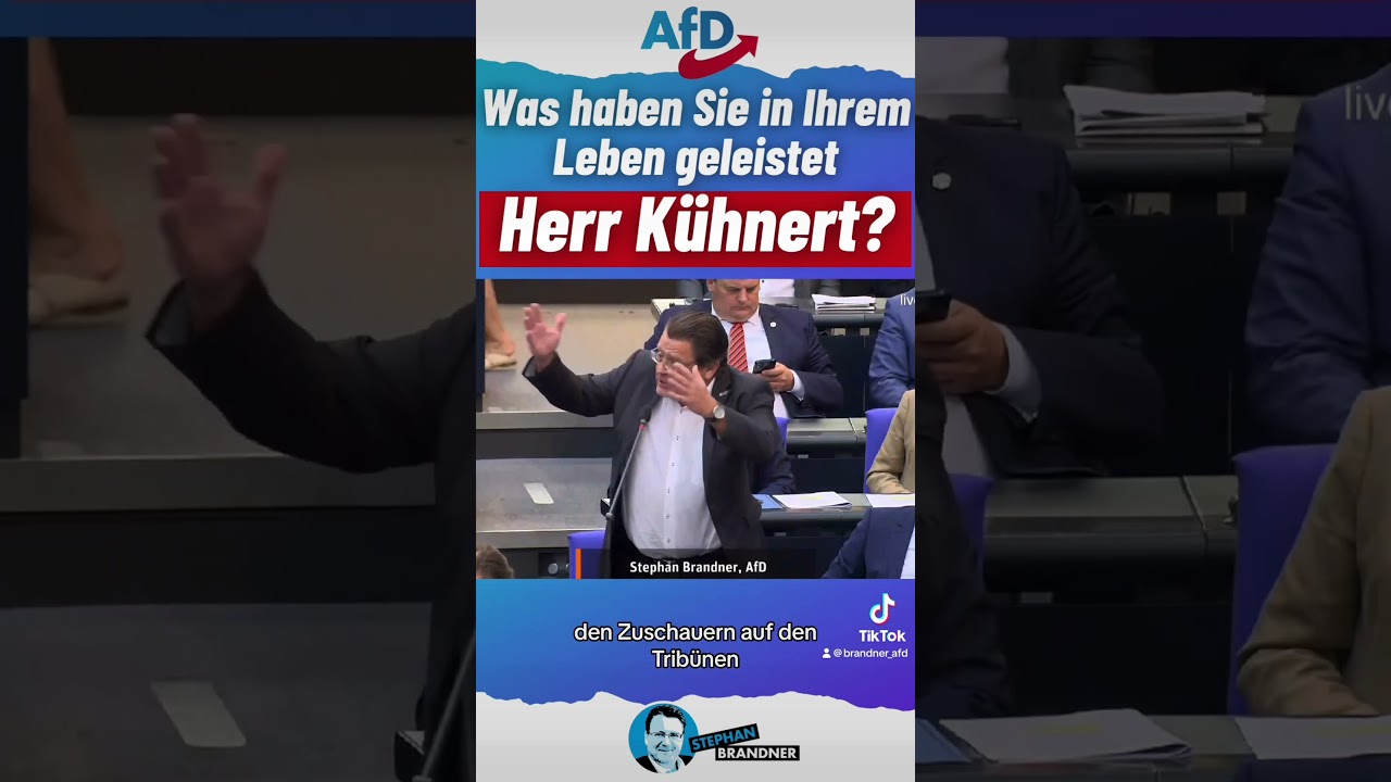 Herr K&uuml;hnert: Was haben Sie bisher geleistet? #afd #ampel #debatte #brandner