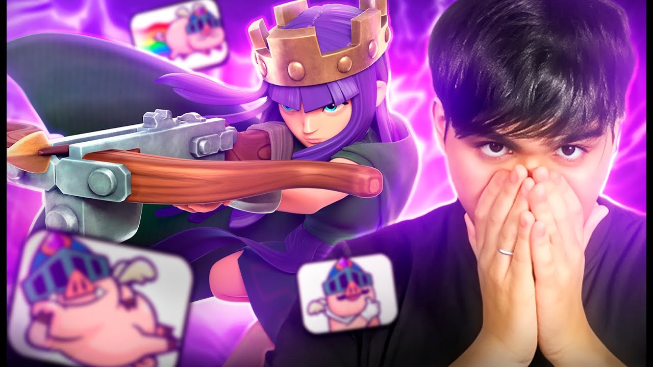 ISSO QUE ACONTECE QUANDO EU JUNTO PORCOS EVOLUIDOS + RAINHA ARQUEIRA NO CLASH ROYALE... 😈😈