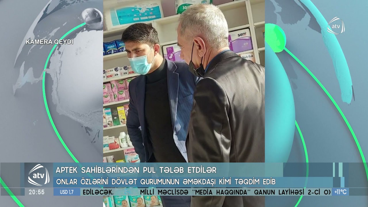 Aptek sahiblərindən pul tələb etdilər