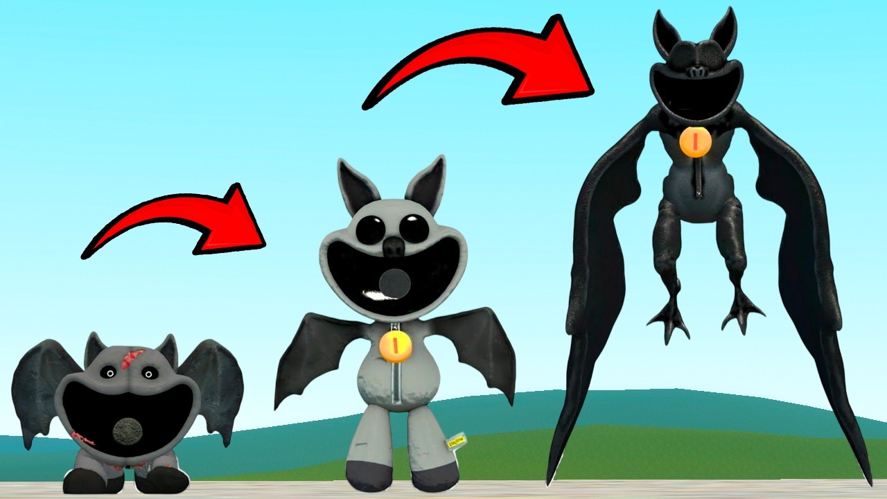 NEW EVOLUTION OF FORGOTTEN SMILING CRITTERS BANDIT BAT POPPY PLAYTIME In Garry's Mod!