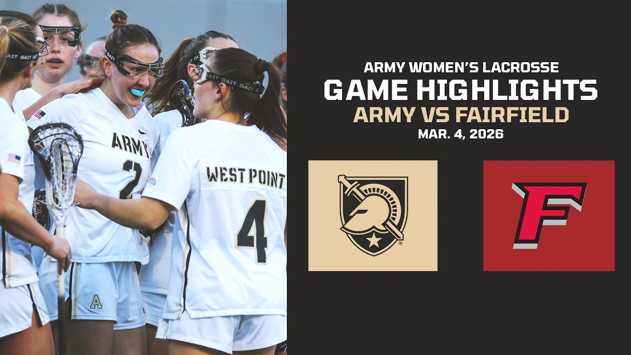 Army vs. Fairfield Women's Lacrosse Game Highlights