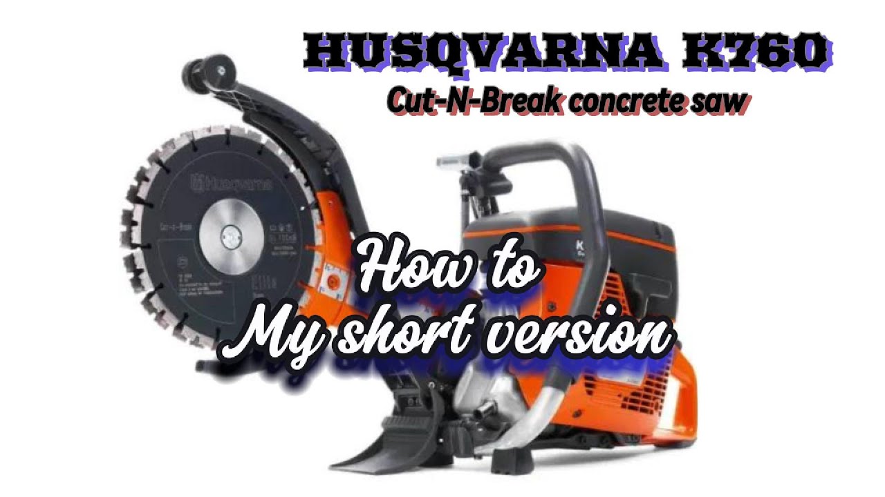 Husqvarna Cut-n-Break Concrete saw How to #creative #howto #demolition #husqvarnapower #husqvarna