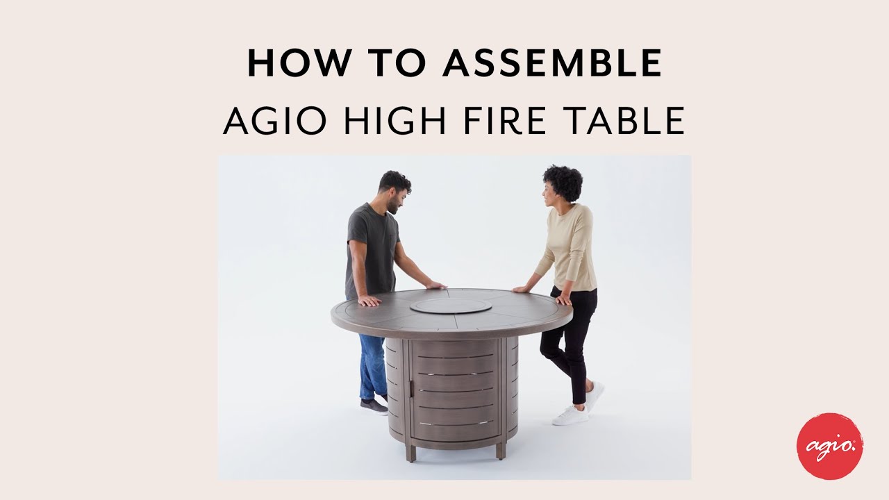 How to Assemble your Agio High Fire Table