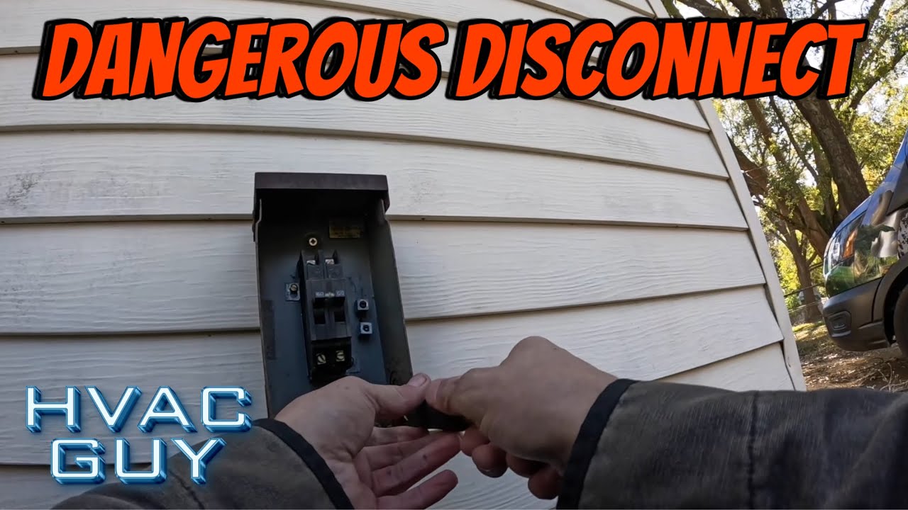 Replacing a Disconnect I Found Bypassing The Other Day! #hvaclife #hvacguy