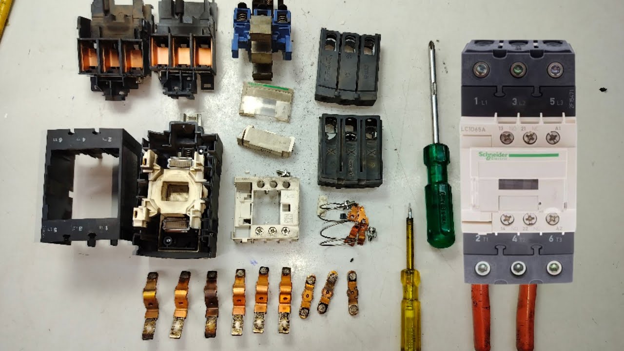 How to Repair Schneider three pole Contactor. Schneider Contactor repaire. @OMElectricalWork