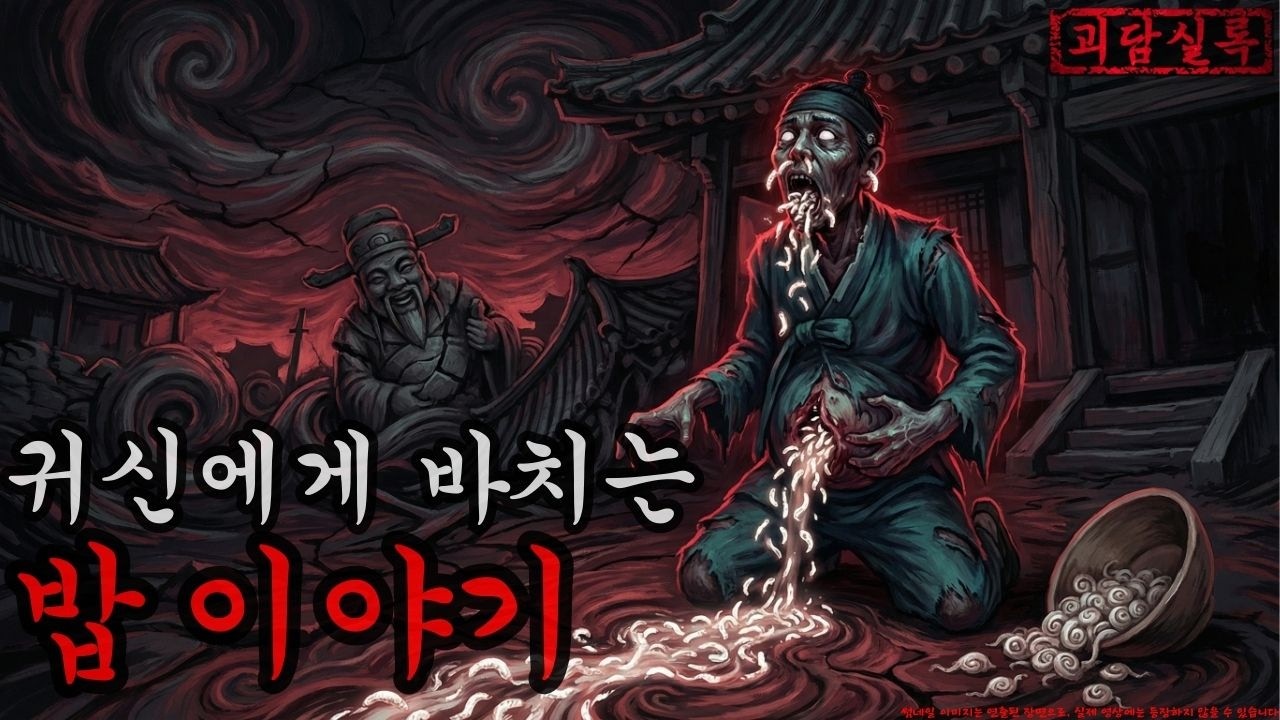 [공포·괴담] 귀신에게 바치는 밥 이야기ㅣ무서운이야기ㅣ귀신ㅣ오싹한이야기공포ㅣ조선시대 괴담