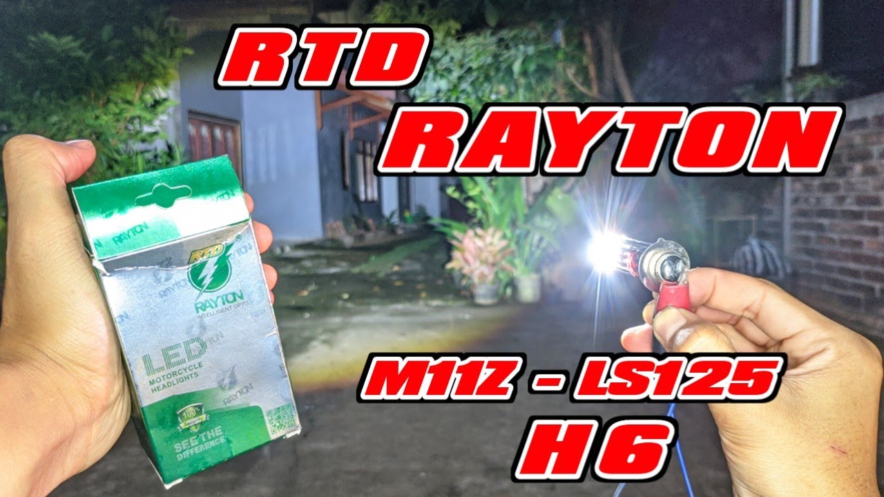 Lampu Led RTD RAYTON M11Z H6 motor bebek matic putih putih kuning Yamaha honda Suzuki Kawasaki