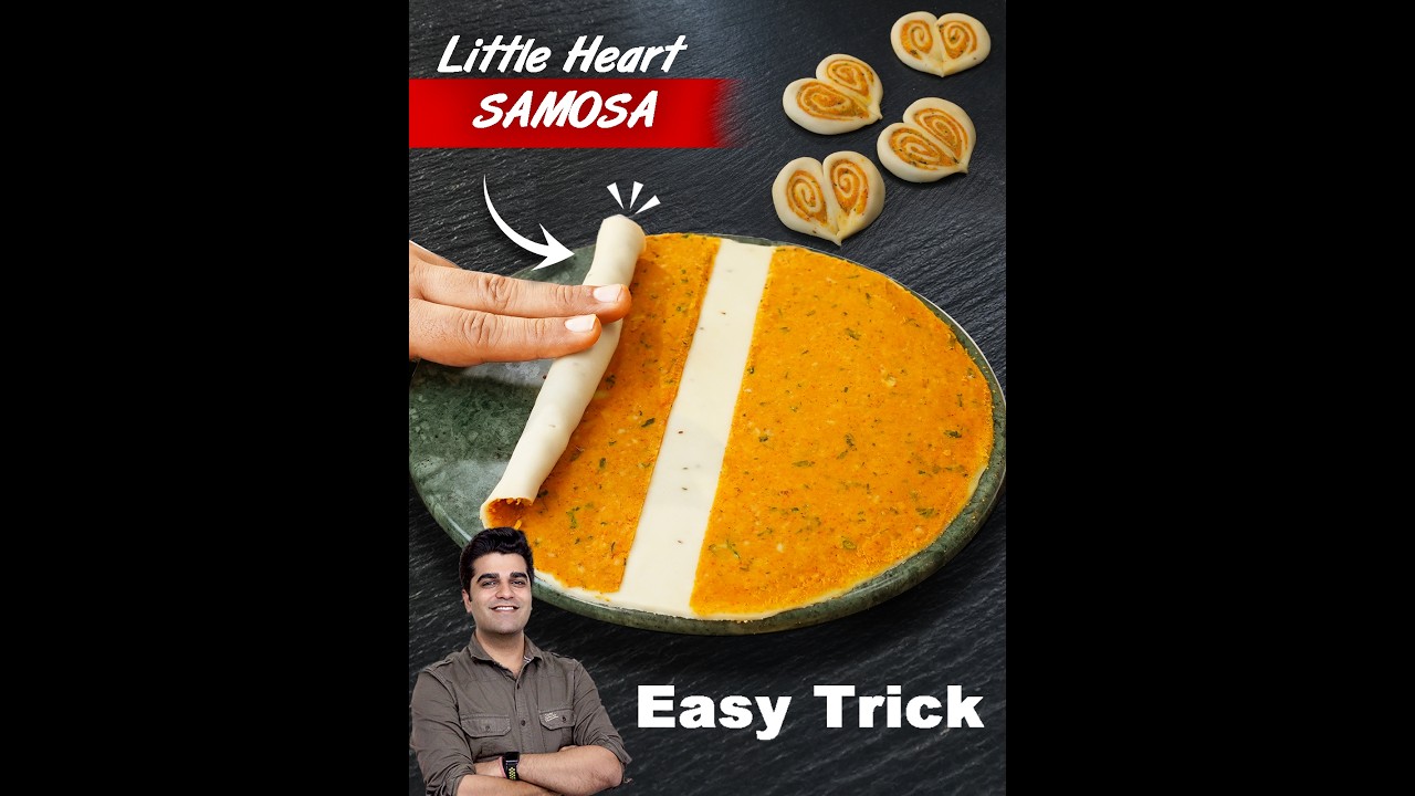 LITTLE HEART SAMOSA | जब लोग हो ज़्यादा समय हो कम बनाओ ऐसे समोसा इसमें बहुत है दम - HEART SAMOSA
