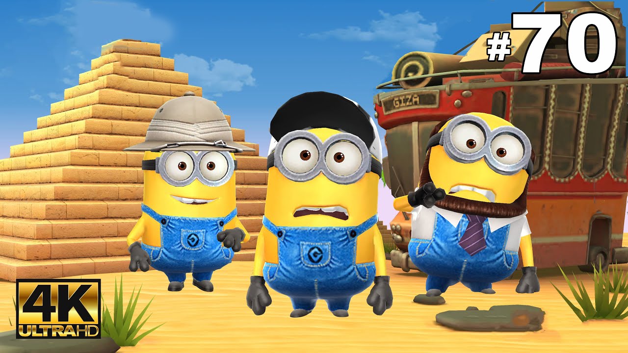 Minion rush Grandpa, Referee minion n Hunter minion at The Pyramids | LEVEL 340-342 Ep 70 | UHD 4K