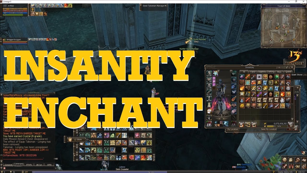 Lineage 2 Enchanting - INSANITY ENCHANT