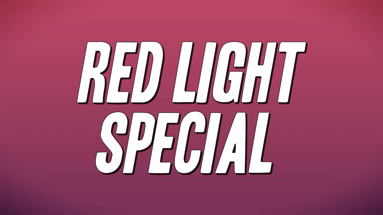 TLC - Red Light Special (Lyrics)