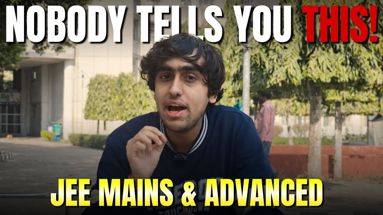 4 Tips For 99 Percentile | JEE 2027 | JEE 2028 | JEE 2026 &bull; IIT Bombay 