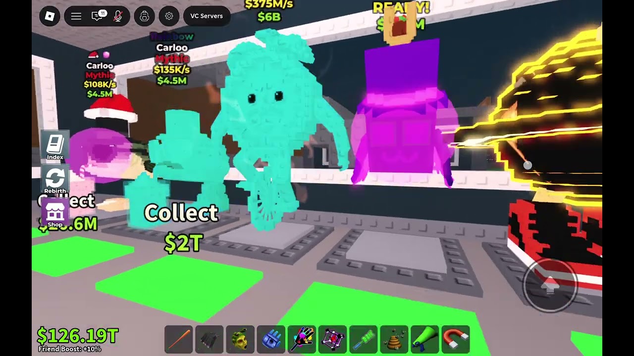 Opening lucky blocks in steal a brainrot part 12 (a rainbow tictac sahur spawned in my server)