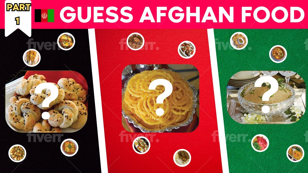 CAN YOU GUESS AFGHAN FOOD❓️| PART 1🍧|  - بازی و سوال غذایی