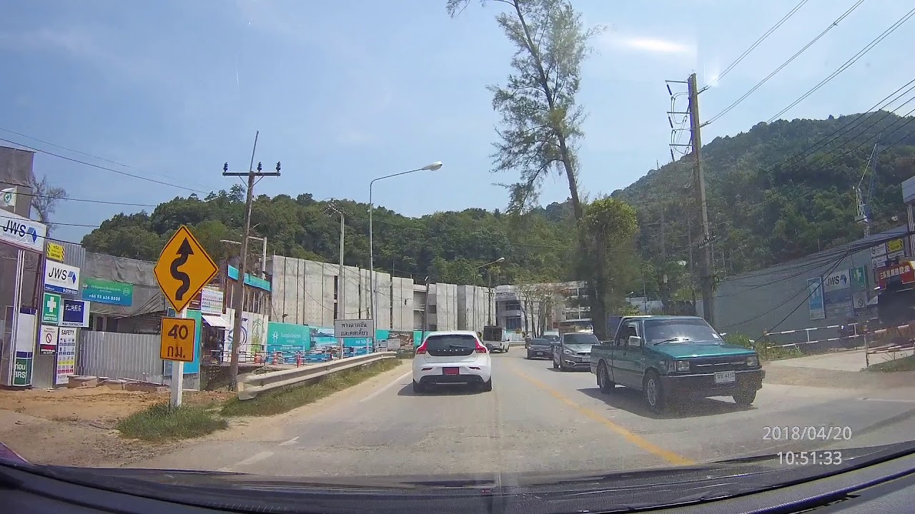 Driving ASMR - Driving to Phuket International Airport, Phuket, Thailand
