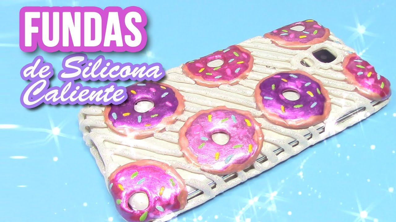 Manualidades: FUNDAS de SILICONA CALIENTE (donuts o donas) - Innova Manualidades