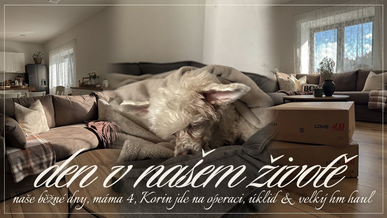 DEN V NAŠEM ŽIVOTĚ | naše běžné dny, máma 4, Korin jde na operaci, úklid,  & velký H&M haul | ✨2025