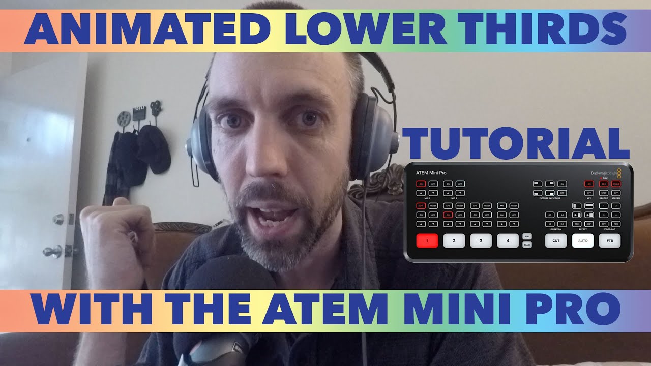 Simple Animated Lower Thirds with the ATEM Mini