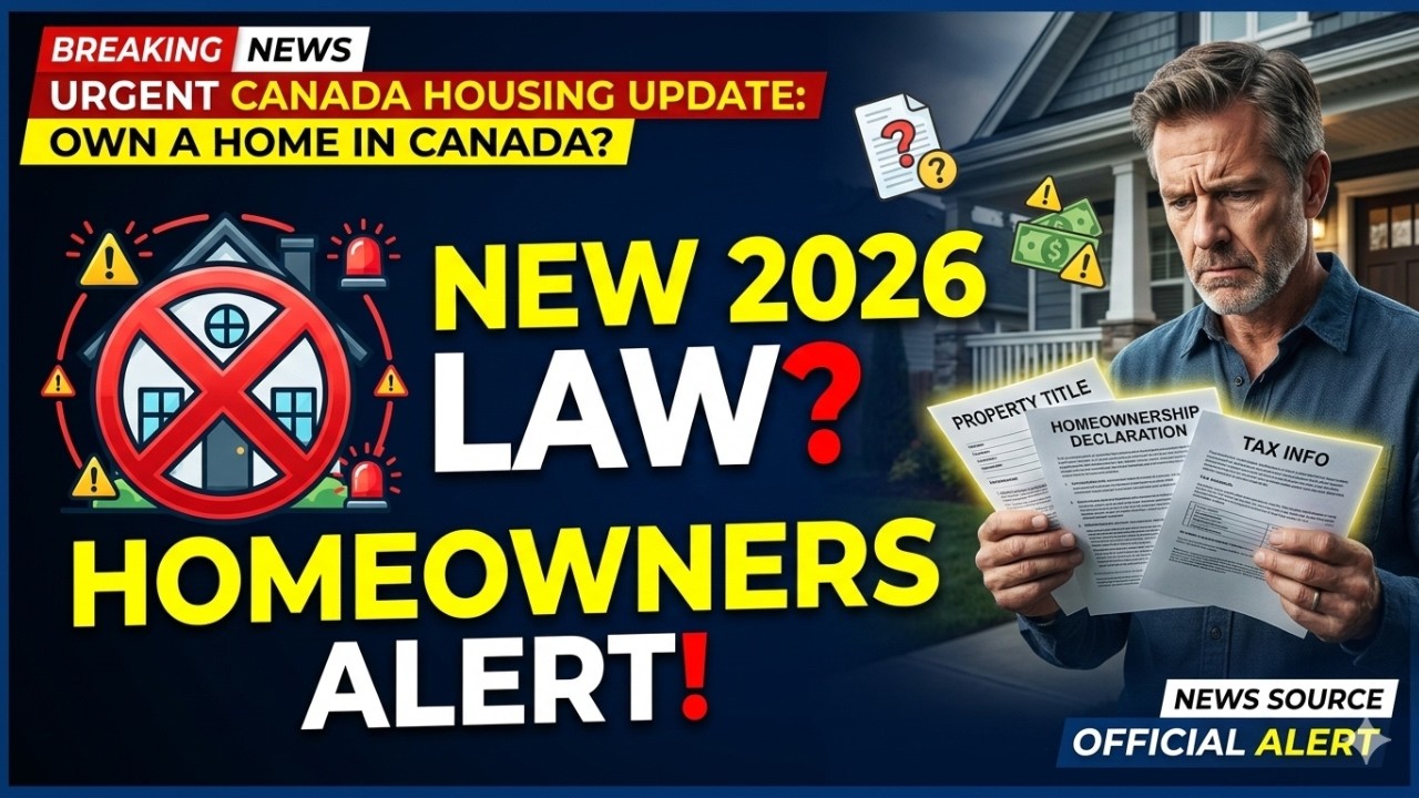 OWN A HOME in Canada? You May Be Forced to Declare It in 2026!