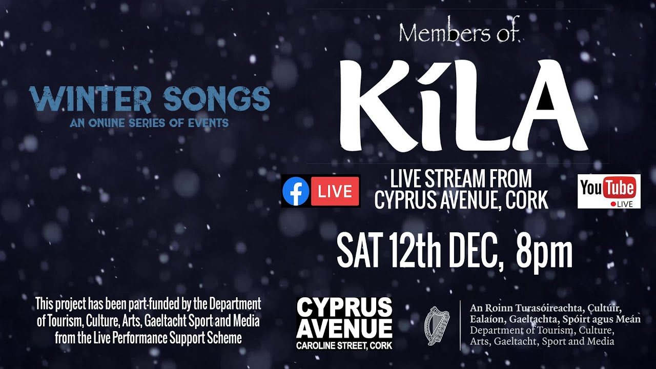 members of Kíla  - live at Cyprus Avenue, Cork 12-12-20