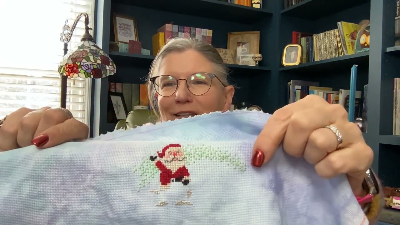 Stitching Is Elementary ~ 12 Days of Stitching Day #6 ~ Progress and Jingle Ball Haul
