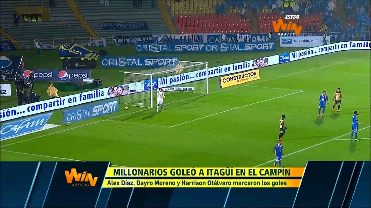 (Resumen) Millonarios 3 - 0 Itagüí. Fecha 11 Liga Postobón 2014-I - Win Sports