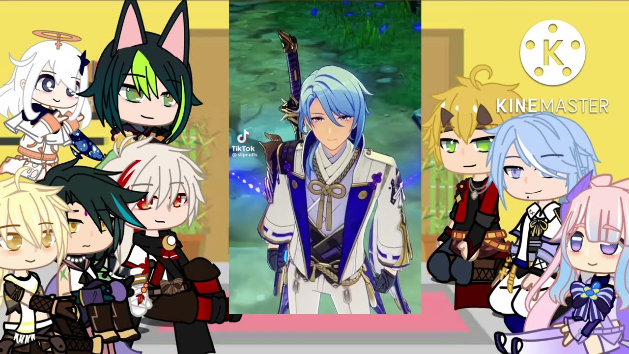 Genshin characters react to eachother//part 4 -Ayato//Ayathoma at the end//no thumbnail lol
