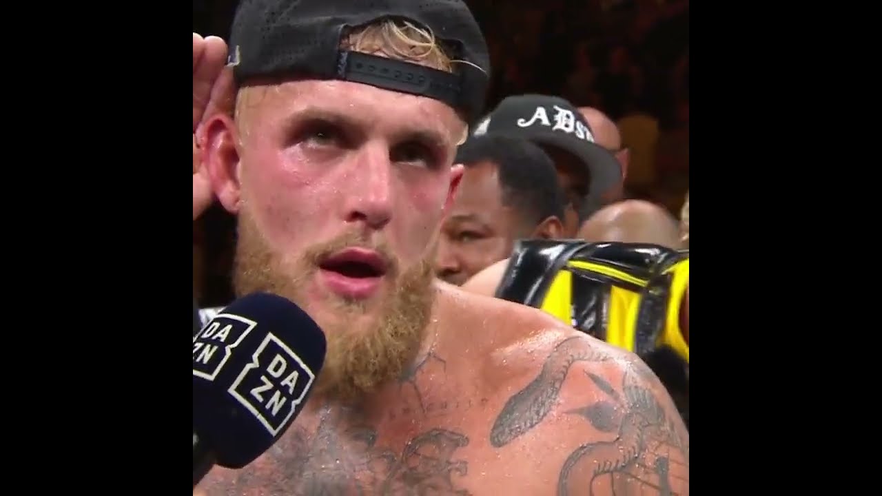 Jake Paul vs Nate Diaz - post fight interview