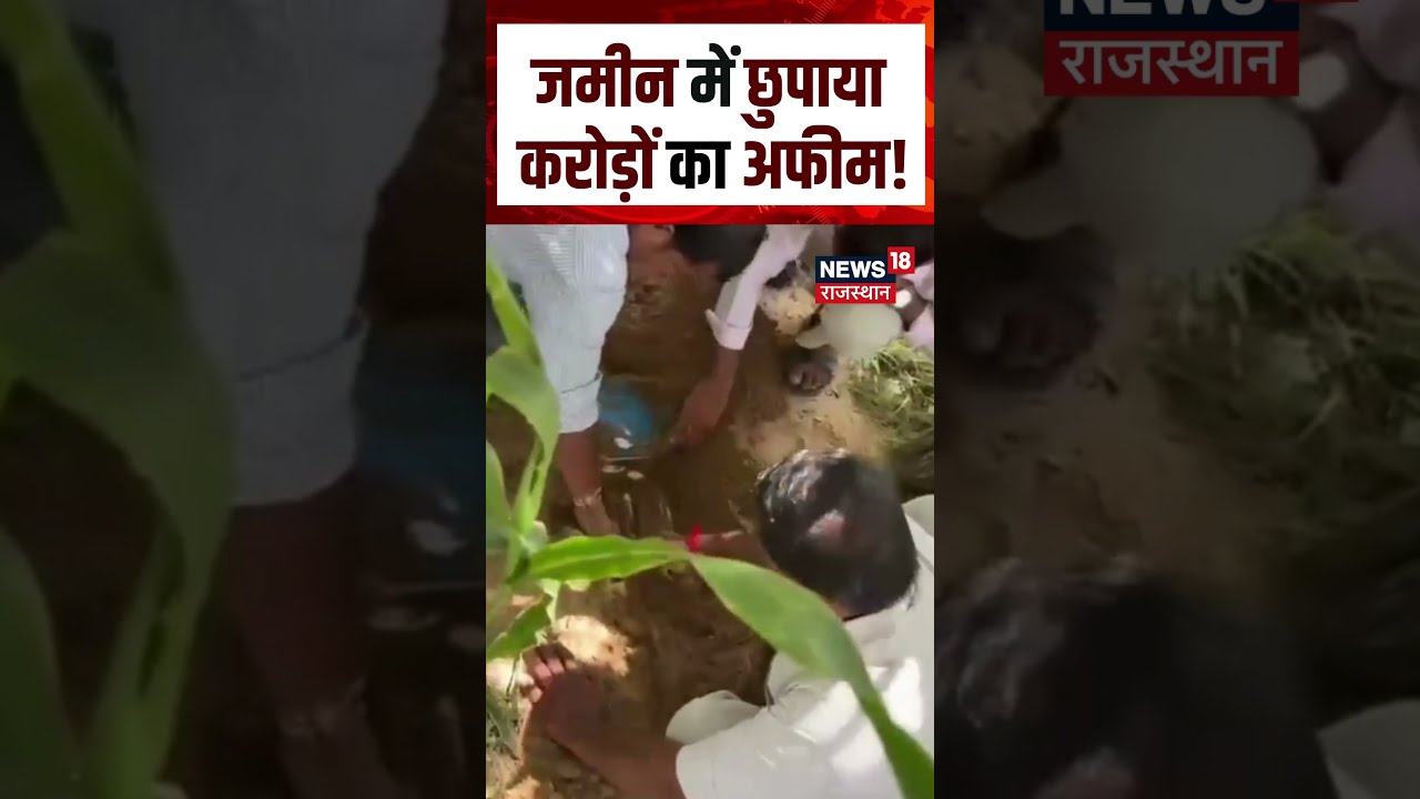 Jaipur ANTF Action : जमीन में छुपाया करोड़ों का अफीम! | Rajasthan Police | Drugs
