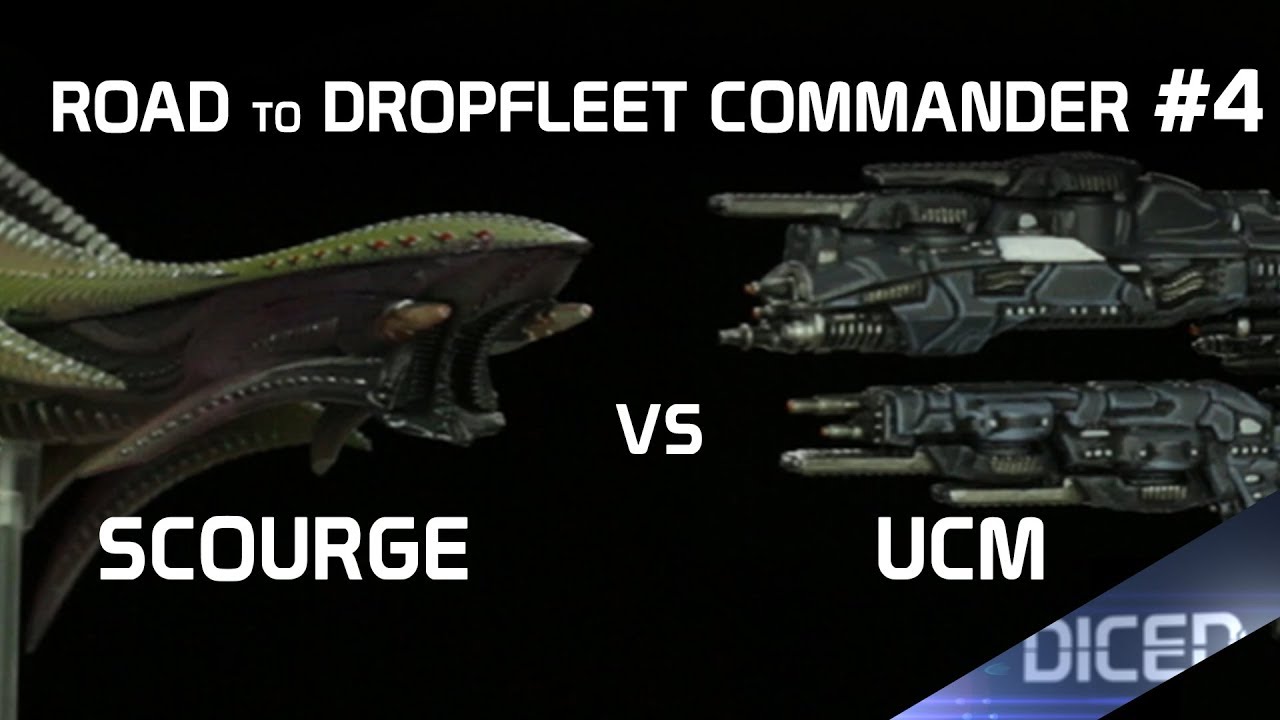 Die vier Admiräle | Spielbericht: Scourge vs UCM | Road to Dropfleet Commander #4 | DICED
