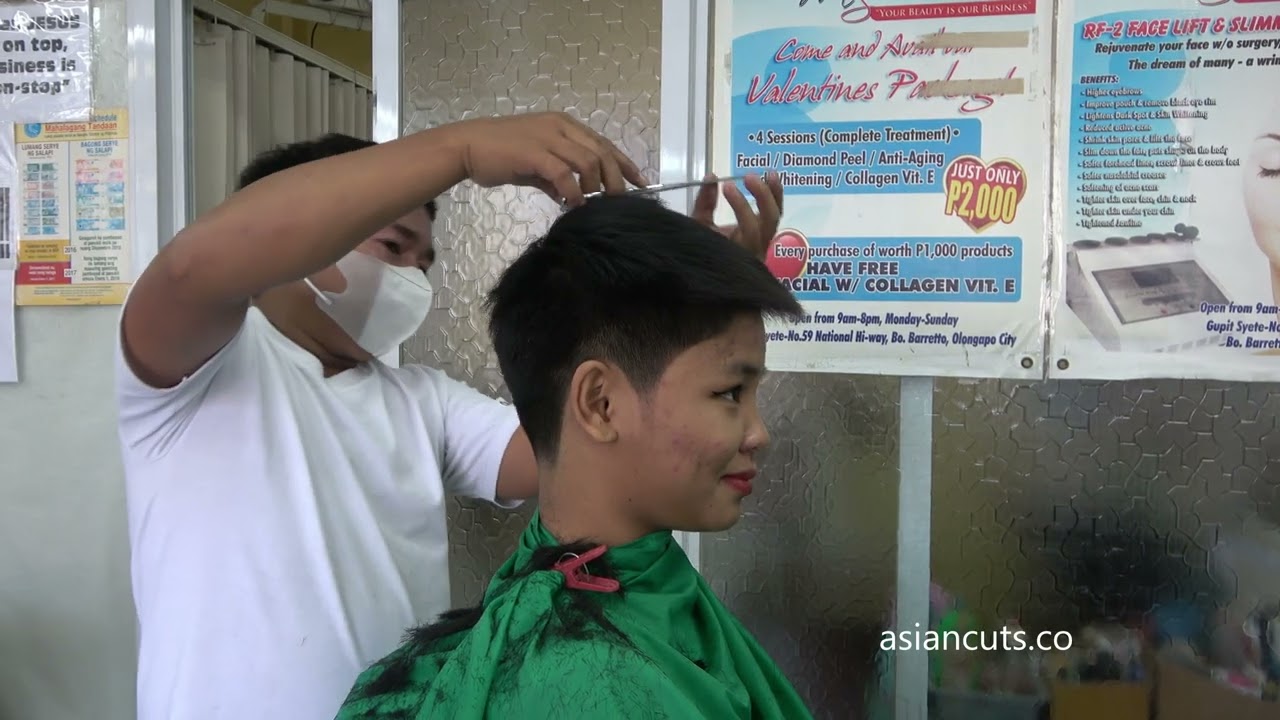 Thea Trims Her Short Cut