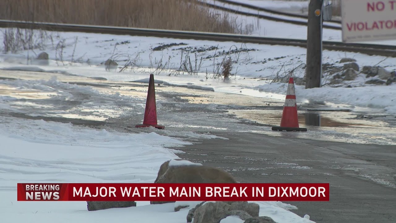 More than half of Dixmoor impacted by major water main break