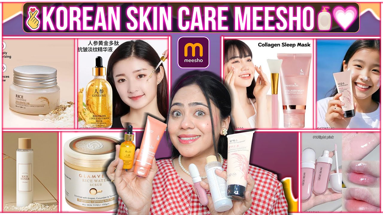 Omg 😱Trying Korean Skin Care Products from Meesho 💕✨| Are they Worth?🤮